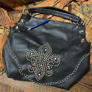NEW Black Studded Over-sized Bag